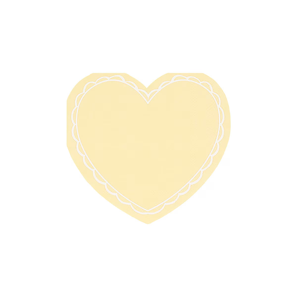 Tovaglioli piccoli a cuore (x16)
