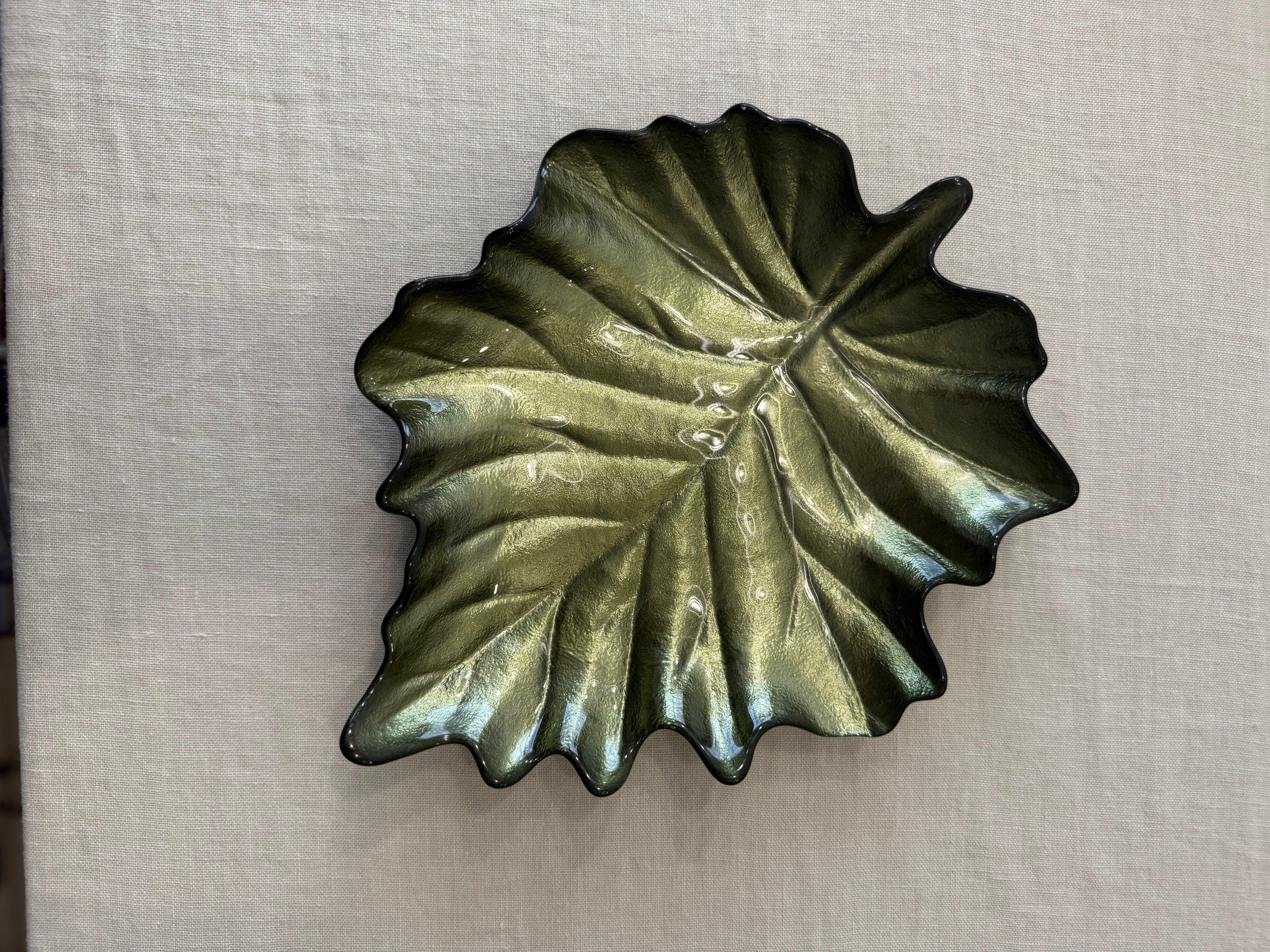 Piatto Foglia Verde